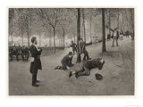 Buy Mental Patients in the Grounds of a French Asylum, Almost Certainly the Hopital Saint- Anne at AllPosters.com