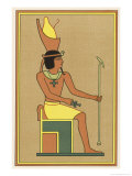 Buy Khonsu is Worshipped Under Many Names: Here He is Depicted as Nefer-Hetep Holding an Ankh at AllPosters.com