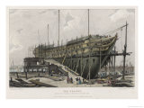 Buy The "Nelson" Warship Under Construction on the Thames at Woolwich London at AllPosters.com