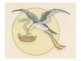 Buy Stork Brings a Baby in a Basket at AllPosters.com