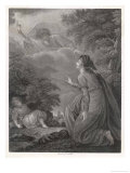 Buy Banished by Abraham, The Servant-Girl Hagar Wanders in the Desert with Her Son Ishmael at AllPosters.com