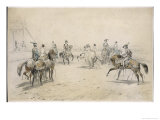 Buy Men and Women in Historical Costume Dance the Quadrille on Horse Back at AllPosters.com