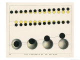 Buy Diagram Showing the Progress of an Eclipse at AllPosters.com