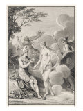 Paris is Invited to Choose Between Hera Aphrodite and Athena