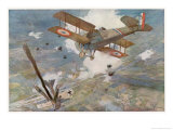 Buy French "Spad" Shoots Down a German Plane at AllPosters.com