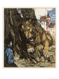 Buy The Lion Confronts the Traveller Who Tries to Steal the Lark at AllPosters.com