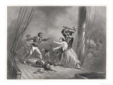 Buy Attacking a Ship Morgan Seizes an Attractive Spanish Female at AllPosters.com