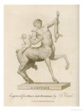Buy Young Centaur Catches a Rabbit and Shows It Proudly to the Cupid Riding on His Back at AllPosters.com