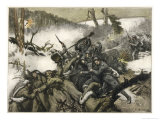 Buy Battle Rages Between French and German Forces for Control of the Hartmannswillerkopf at AllPosters.com