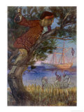 Buy Jim Hawkins Spies on the Pirates: "I Lay for Some Time Watching the Bustle at AllPosters.com