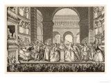 Francois-Marie Arouet the Crowning of Voltaire's Bust at the Theatre Francais