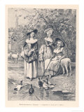 Buy Marie Antoinette Depicted at the Petit Trianon Versailles Playing at Being a Shepherdess at AllPosters.com