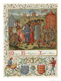 Buy Richard II Weds the Seven Year Old Isabelle of France Daughter of Charles Vi at AllPosters.com