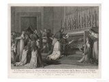 Buy Santa Rosa of Viterbo Has Her Uncorrupted Hand Kissed by Pope Pius Vi at AllPosters.com