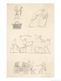 Buy Variety of Ancient Egyptian Farming Scenes and a Horse- Pulled Wine Cask Originally from the Alps at AllPosters.com