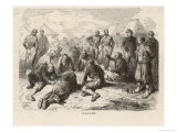 Buy Off-Duty Soldiers in a French Camp During the Crimean War Enjoy a Game of "Lotto" at AllPosters.com