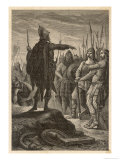 Buy The First Barbarian King of Italy Odoacer Prepares His Army for an Attack on Rome at AllPosters.com