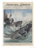 Buy An Italian Torpedo Boat Heroically Rams and Sinks a British Submarine at AllPosters.com