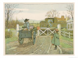 Buy At a Country Level Crossing the Engine Driver Looks Out at AllPosters.com