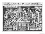 Buy Dying Man Making His Will While a Scribe Writes His Wishes and Others Wait Patiently By at AllPosters.com