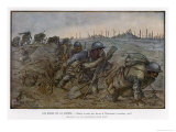 Dawn Breaks at the Maisonette as French Troops Struggle Through the Knee-Deep Mud