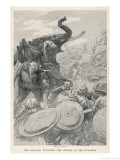 Buy The Troops of Alexander the Great Meet the Elephants of Porus on the Hydaspes at AllPosters.com