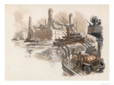 Buy The Prefabricated Mulberry Harbour Enables Allied Troops to Pour into France as in a Regular Port at AllPosters.com