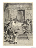 Buy Robert the Bruce Lies on His Deathbed Surrounded by His Loyal Supporters at AllPosters.com
