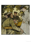 Buy German Soldiers on Leave Spend Time Relaxing at a Cafe at AllPosters.com