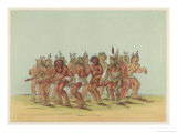 Bear Dance of the Sioux, One Dancer is Dressed as a Bear