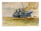Buy German U-Boat Damages an Allied Vessel at AllPosters.com