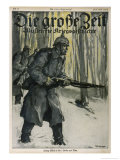 Buy German Infantry Advance Warily Through a Wintry Wood at AllPosters.com