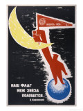 Buy One Flag is Flapping Among the Stars at AllPosters.com