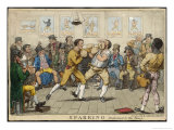 Buy Two Pugilists Spar as a Gathering of Men Enjoy the Action at AllPosters.com