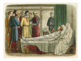 Richard I While Lying on His Deathbed Forgives His Slayer Who is Brought Before Him