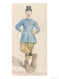 Buy Clown Wearing Very Large Shoes Lipstick and a Top Hat at AllPosters.com
