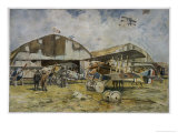 Buy French Spad Fighters on the Ground at an Airfield at AllPosters.com