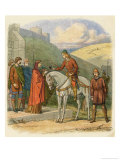 Buy King Edward Murdered at Corfe Castle Allegedly by His Stepmother Aethelthryth at AllPosters.com