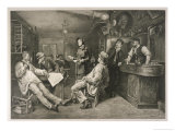 Brave English Salvationist Preaches to the Clientele of a Swiss Tavern Giclee Print