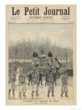 The Funeral Cortege of the Dethroned Pedro II of Brazil in Paris France