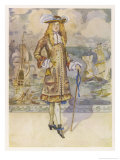 Buy In 1666 a New Style for Men is Introduced in Sharp Contrast to the Extravagant Court Styles at AllPosters.com