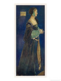 Buy Her Low-Cut Gown with Long Half-Sleeves Reveals Not Only Quite a Lot of Chest at AllPosters.com