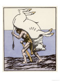 Buy The Seventh Labour: He Captures the Fire-Breathing Cretan Bull and Takes It Back to Greece at AllPosters.com
