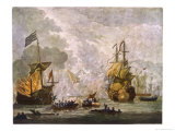 Buy Capt Kempthorn in "Mary Rose" Defeats Seven Algerian Men-Of- War at AllPosters.com