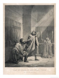 Buy King Olaf II is Stabbed During Mass by the Blind Minor King Rorek at AllPosters.com