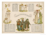 Buy An 1884 Kate Greenaway Calendar at AllPosters.com