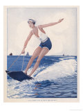 Buy The Unusual Sport of Aquaplaning, a Variation on Water Skiing at AllPosters.com