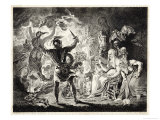 Buy Macbeth, Act V Scene I: Macbeth is Shown an Apparition of a Succession of Eight Kings at AllPosters.com