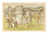 Buy Scene at Epsom During Derby Day Where Crowds Gather Next to Several Bookmakers at AllPosters.com