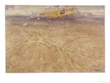 Buy French Farman F-40 Comes Under German Fire as It Directs Artillery Fire Over Avocourt at AllPosters.com